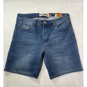 Tailor Vintage Jean Shorts Mens 30 Denim Greenwich Slim Fit Stretch 0646